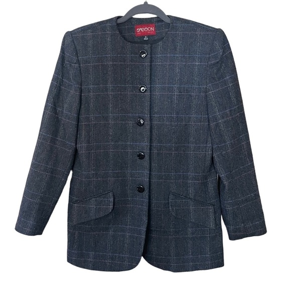 Sasson Jeans Jackets & Blazers - Vintag Sassoon Plaid Wool Blazer​ 30% off Bundles ☘️​